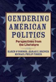 Front cover of Gendering American politics by O'Connor, Karen