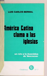 Front cover of América Latina clama a las iglesias by Luis Carlos Bernal