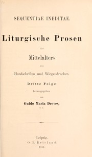 Front cover of Analecta hymnica Medii Aevi by Clemens Blume