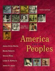 Cover of America and its peoples by James Kirby Martin
