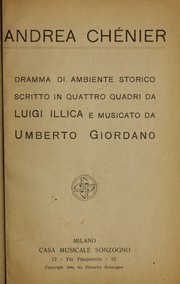 Cover of Andrea Chénier by Umberto Giordano