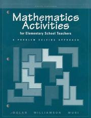 Cover of Mathematics activities for elementary school teachers by Dan Dolan