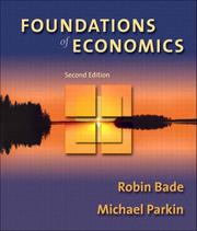 Front cover of Foundations of economics by Robin Bade