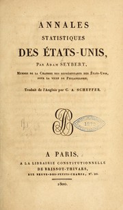 Front cover of Annales statistiques des États-Unis by Adam Seybert