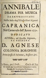 Cover of Annibale by Filippo Vanstryp