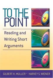 Cover of To the point by Gilbert H. Muller