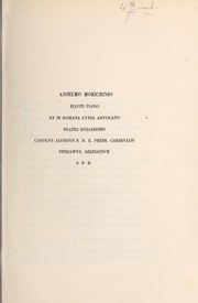 Front cover of Anselmo Morichinio eqviti piano et in Romana Cvria advocato fratri dvlcissimo by Carlo Luigi Morichini