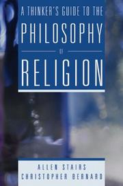 Front cover of Thinker's Guide to the Philosophy of Religion by Allen Stairs