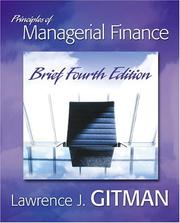 Front cover of Principles of Managerial Finance, Brief by Gitman, Lawrence J.