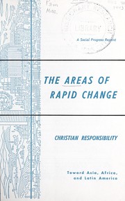 Front cover of The areas of rapid change by United Presbyterian Church in the U.S.A. Board of Christian Education. Department of Social Education and Action