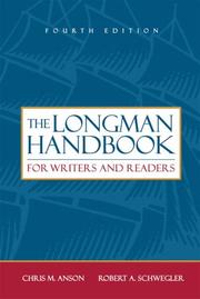 Front cover of Longman Handbook for Writers and Readers (with MyCompLab), The (4th Edition) (MyCompLab Series) by Christopher M. Anson
