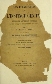 Front cover of Die conträre Sexualempfindung by Albert Moll