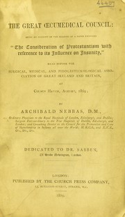 Front cover of The great Oecumedical Council by Archibald Nebbas