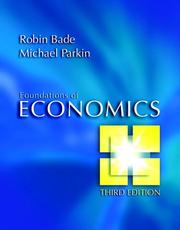 Front cover of Foundations of Microeconomics by Robin Bade