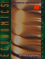 Cover of Canadian economics by Brian Lyons