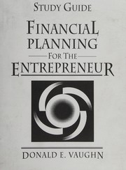 Front cover of Financial Planning for Entrepreneur by Donald Vaughn