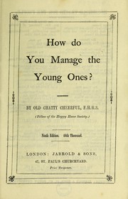 Front cover of How do you manage the young ones? by Old Chatty Cheerful