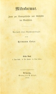 Cover of Mikrokosmus by Hermann Lotze