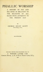 Cover of Phallic worship by George Ryley Scott