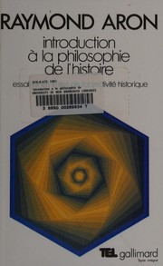 Cover of Introduction à la philosophie de l'histoire by Raymond Aron