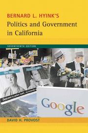 Front cover of Bernard L. Hyink's politics and government in California by David H. Provost