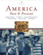 Cover of America Past and Present, Combined Volume by Richard Hal Williams