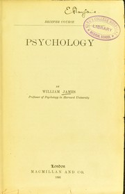 Front cover of Psychology by William James