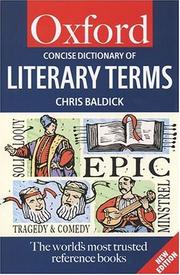 Cover of The Concise Oxford Dictionary of Literary Terms by Chris Baldick