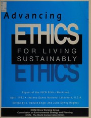 Front cover of Advancing ethics for living sustainably by IUCN Ethics Workshop (1993)