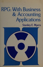 Front cover of RPG: with business and accounting applications by Stanley E. Myers