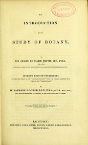 Front cover of An introduction to the study of botany by James Edward Smith