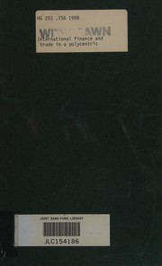 Front cover of International finance and trade in a polycentric world by Silvio Borner