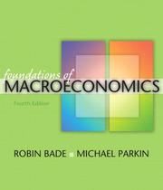 Front cover of Foundations of Macroeconomics by Robin Bade