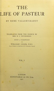 Front cover of The life of Pasteur by René Vallery-Radot