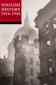 Front cover of English history, 1914-1945 by Taylor, A. J. P.