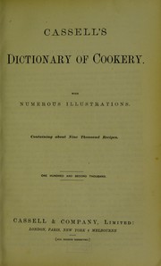 Front cover of Cassell's dictionary of cookery by Cassell & Company