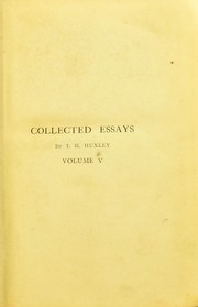 Front cover of Science and Christian tradition by Thomas Henry Huxley