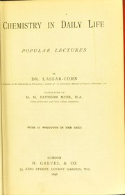 Cover of Chemistry in daily life by Lassar-Cohn Dr