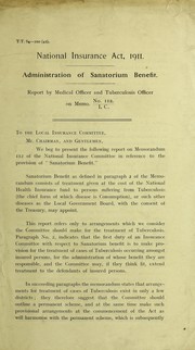 Front cover of National Insurance Act, 1911 by W. Arnold Evans