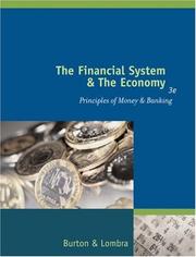 Cover of The financial system & the economy by Maureen Burton