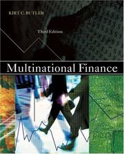 Cover of Multinational Finance by Kirt C. Butler