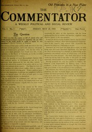 Front cover of The commentator by Royal College of Surgeons of England