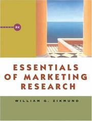 Front cover of Essentials of marketing research by William G. Zikmund