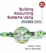Cover of Building Accounting Systems Using Access 2002, Brief (with CD-ROM) by James T. Perry