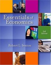 Front cover of Essentials of Economics by Robert L. Sexton