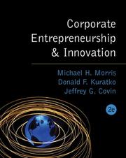 Front cover of Corporate entrepreneurship and innovation by Michael H Morris