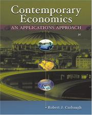 Cover of Contemporary Economics by Robert Carbaugh