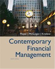 Cover of Contemporary Financial Management (with Thomson ONE - Business School Edition and InfoTrac ) (Contemporary Financial Management) by R. Charles Moyer