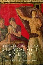 Front cover of The Oxford dictionary of classical myth and religion by Emily Kearns