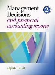 Front cover of Management Decisions and Financial Accounting Reports by Stephen P. Baginski